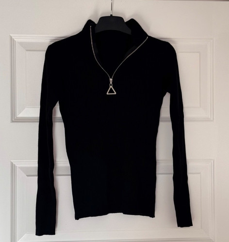 Women black ribbed - black,