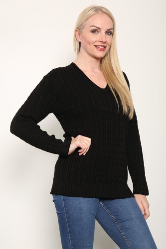 Ladies long sleeve cable - sleeve,