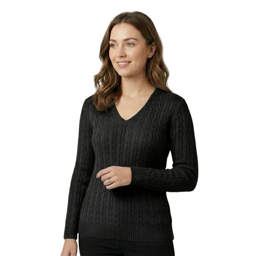 Womens cable knit - jumper, v