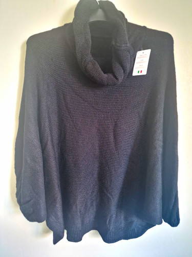 Porta black knit - black, neck