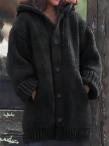 Ladies cardigan chunky cable - chunky,