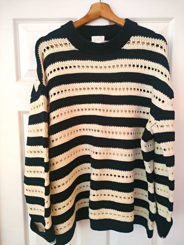 Women l black cream - l, black/cream