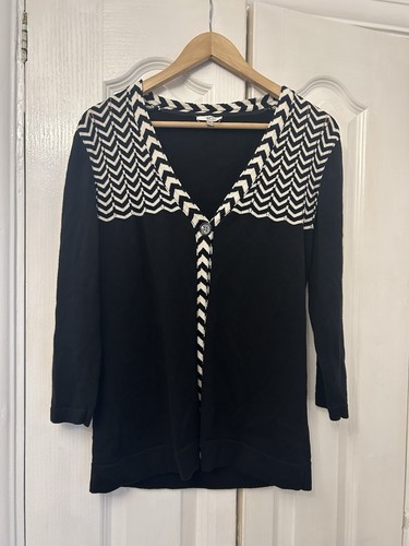Black white chevron knit - chevron,