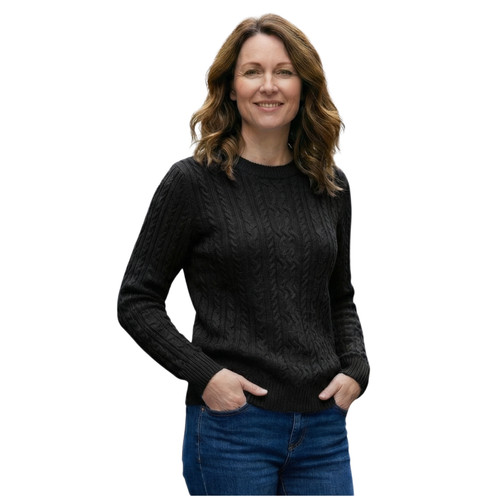 Ladies cable knit - knit,