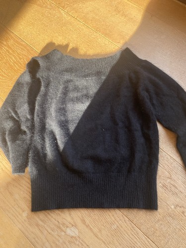 Black angora jumper - angora,