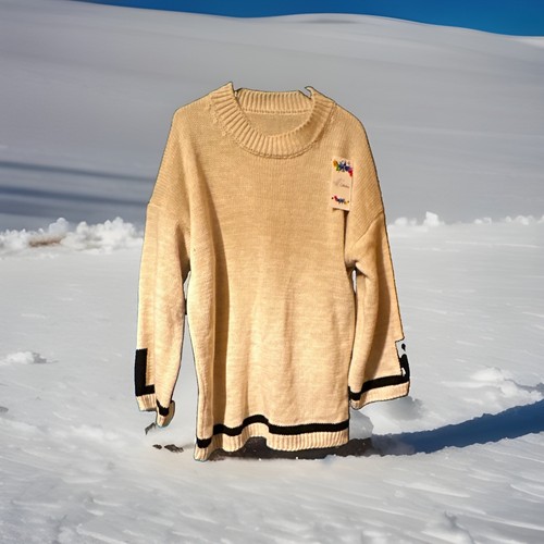 Women beige black knit - beige,