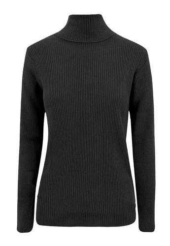 Women ribbed polo turtle - ribbed,