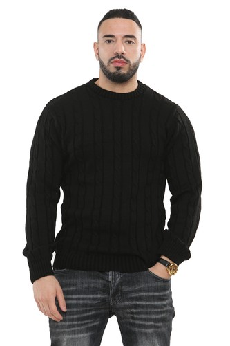 Mens chunky cable knitted - cable,