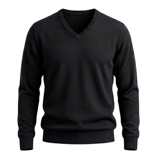 Mens neck jumper sweater - v,